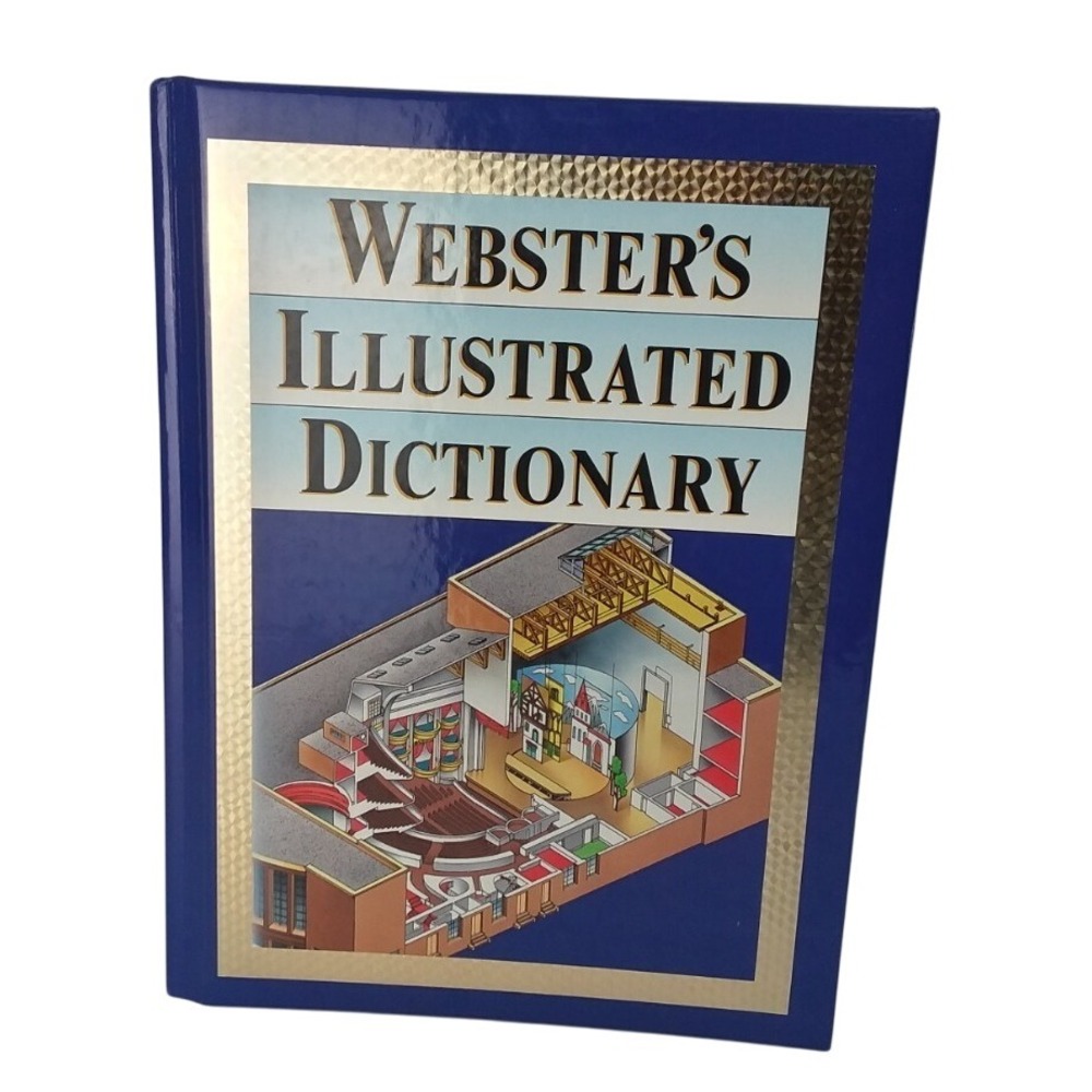 Webster's Illustrated Dictionary Hardcover Reference Book Over 60,000 Entries